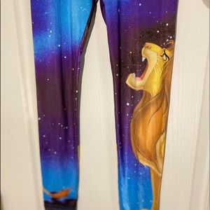 DISNEY LION KING SIMBA GALAXY GRAPHIC LEGGINGS